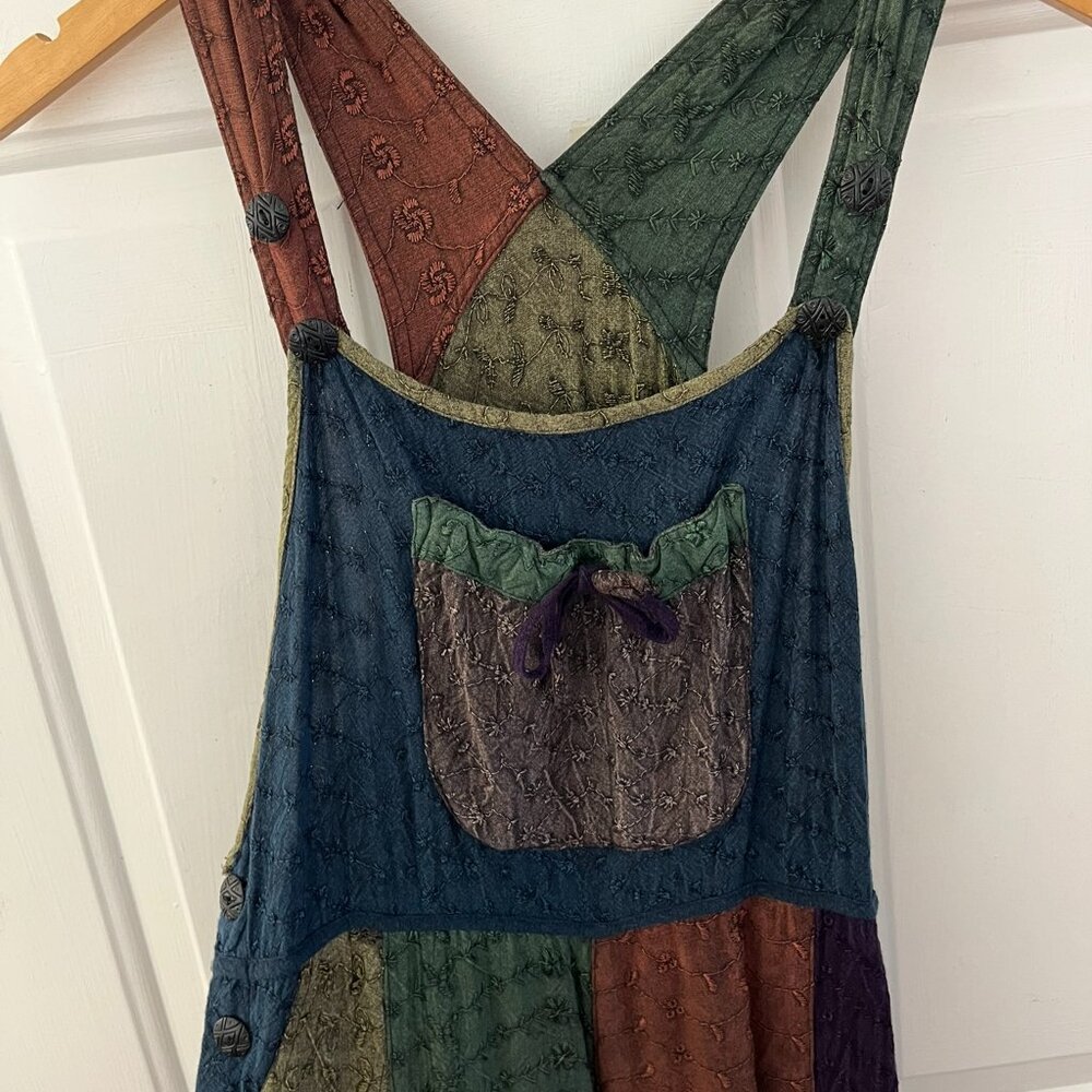 Sacred Threads Woman's Berry Fall Patchwork Boho … - image 1